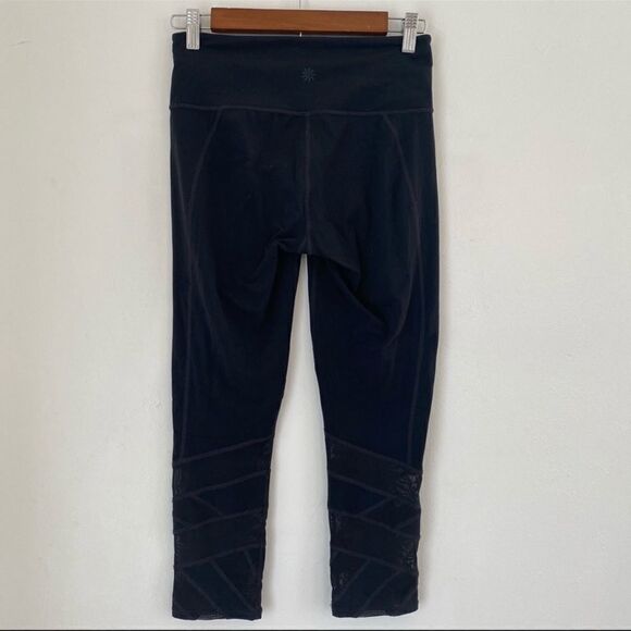 Athleta Powervita Mantra Capri Mesh Black S - Picture 4 of 6